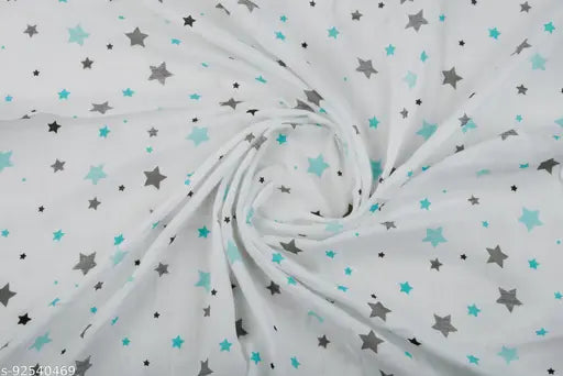 Organic cotton muslin swaddlers (4pcs StarPlusFoxRainbow), perfect for newborn babies' towels, blankets, & burp cloths. Breathable, soft, and anti-allergic