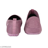 Synthetic textured ballerinas in trendy casual styles for women and girls - premium slip-on bellies from India