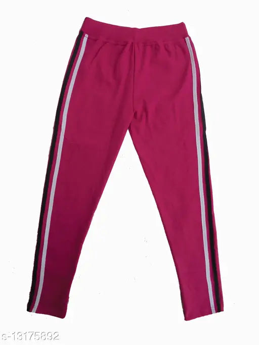 Stylish cotton ankle-length yoga pants for girls, pack of 4 (Free size, India)