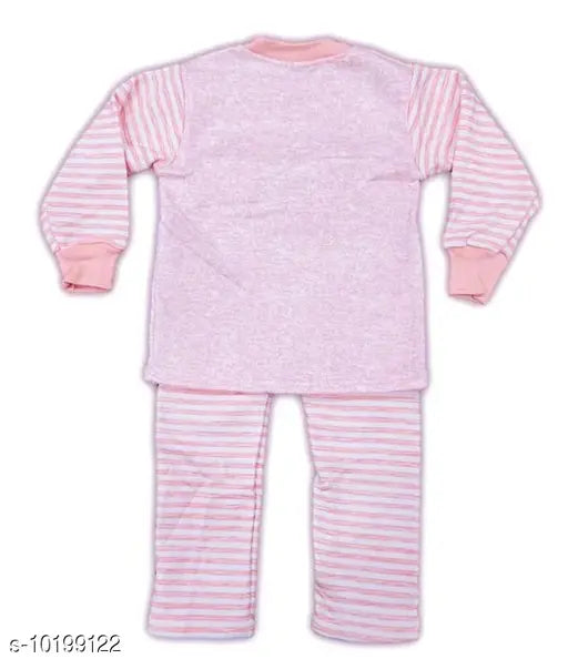 Cotton linen self-design net Advikavya set for babies, featuring long sleeves, new style, 6-9 months