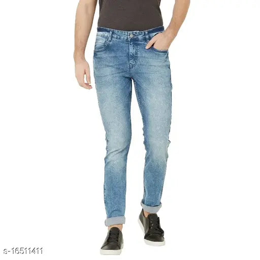 Designer unique men's dyed/washed denim jeans, 28-38 waist sizes, 33 inch length, Indian origin