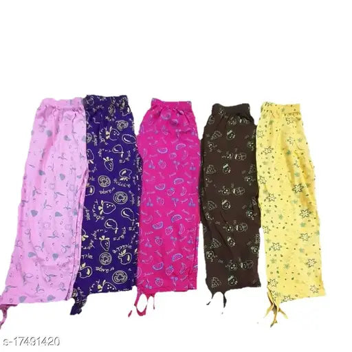 Multi-colored children's hosiery, cotton material, value pack of five pieces, daily wear nightwear loungewear