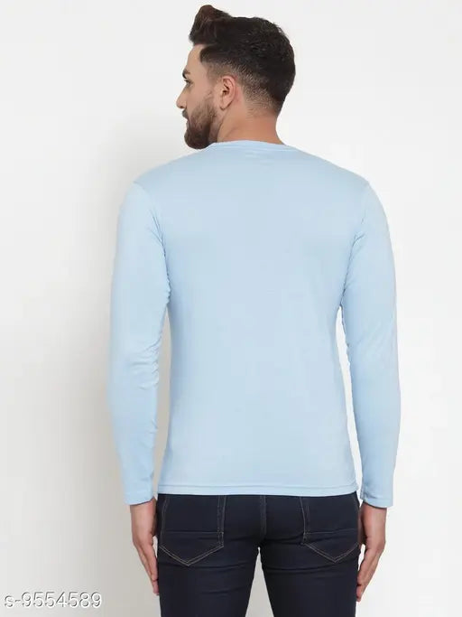 Cotton blend solid long sleeve T-shirt by UNICOPS, size L/XL