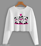 Printed cotton blend long-sleeve tunic for women and girls, S-XL, Indian origin