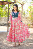 Pink cotton kameez with full length, long sleeve design