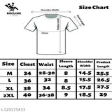 Moss color, cotton blend men's half sleeve printed t-shirt by Recline - comfortable, cost-effective, easy to wash, high-quality tee