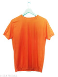 MB HUB men's dry fit round neck half sleeve solid poly blend t-shirt, perfect for activewear, India origin