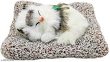 Sleeping cat musical toy, meow sound, Indian-made car accessory