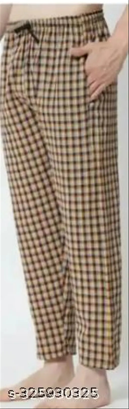Blue, green, and yellow checkered cotton pyjamas in a combopack