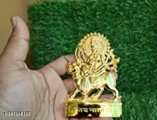 Maa Durga Ji metal god idol, intricately crafted Indian figurine, 1.5 cm tall and wide