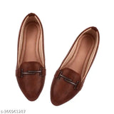 PU bellies women's flats - comfortable, stylish party wear & casuals by SANU FOOTWEAR (India)