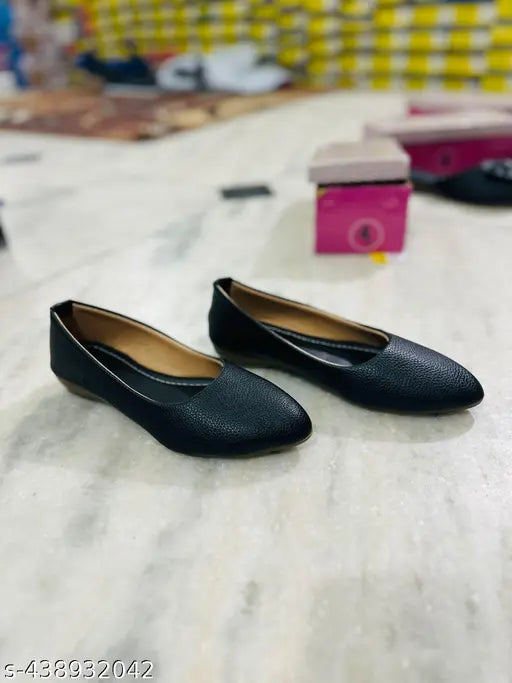 Black leather bellirina shoes with lace up closure