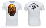White polyester sports t-shirt with Hanuman sublimation printing, round neck, short sleeves
