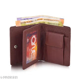 Sisa Classic PU Leather ID card holder wallet, slim design for men & women, holds 2 compartments for ATM/Credit/Debit cards & coins. Indian-made accessory for daily use & gifts
