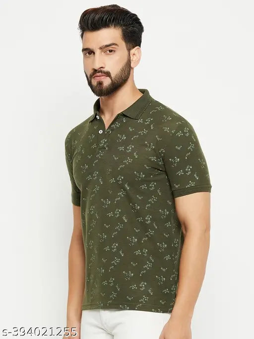 GET GOLF men's cotton blend pack of 2 t-shirts, short sleeves, allover print design, M, L, XL, XXL