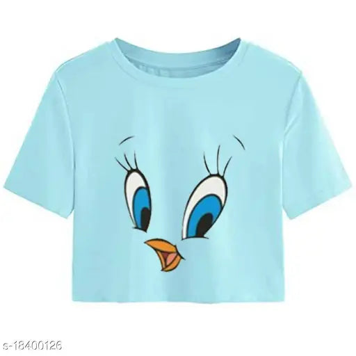 Cotton short-sleeve printed t-shirt from UNIYALS COLLECTIONS. Handcrafted Indian apparel