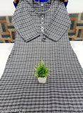 Black small check woolen kurti only