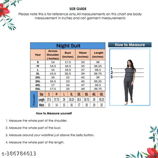 Blue stripe rayon nightsuit with round neck and flared sleeves, stylish and comfortable women's sleepwear by Yash Gallery