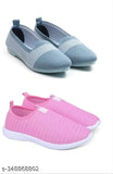 Indian-made SUPEX Mesh Loafers (Women's & Girls) - Comfortable, Durable, Skin-friendly Slippers with Embellished Pattern