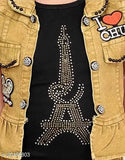 Girl's yellow denim jean jacket