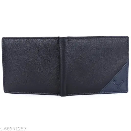 Urban leather RFID men's wallet, genuine leather, 2 compartments, solid pattern, durable, RFID blocking security, handcrafted gift for men