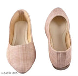 Tan woven flat shoes