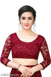 Maroon cotton blend net saree, self-design pattern, casual wear, comfortable to wear, perfect for festivals