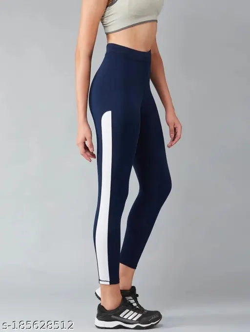 Peach solid lycra Earth joy Yoga Jeggings for women's workout, gym, yoga, and casual activities. One size (28-40), skin fit with one side pocket