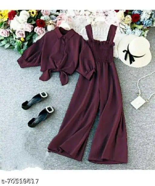 Sleeveless poly crepe jumpsuit, solid net, Indian-made fashion for women's size S (34-30-49)