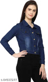 Dark denim jacket with pattern, perfect for western & ethnic wear - Indian made