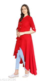 Glitter crepe kurta dress for women and girls, front slit open design, solid color, short sleeves, XS-XXL sizes available