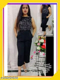 SilverZ Lycra sleeveless sequence jump suit, high-quality soft imported fabric for women & girls