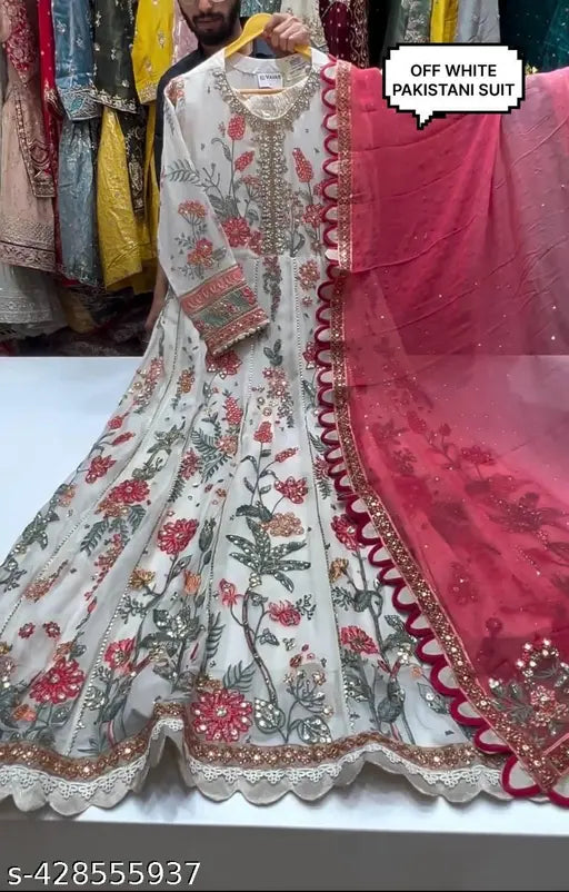 *NEW DESIGNER PARTY WEAR FANCY PAKISHTANI WORK SUIT*
