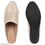 Synthetic leather printed bellies, casual slip-on ballerinas by Mannat Women (IND-3, IND-4, IND-8), made in India