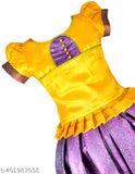 Embellished Aztec stitch tissue lehenga, art silk choli for baby girls (6-12 months), Indian traditional pattu pavadai dress