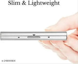 Solid leather ATM debit card holder with 5 compartments, stainless steel, classic & trendy for daily use or travel