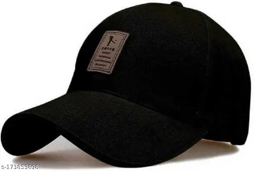 Adjustable Ediko brand cotton cap, black and blue for men and boys with brand logo pattern