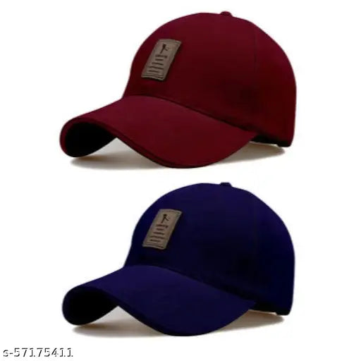 Solid cotton baseball cap, new stylish combo for boys, made in India
