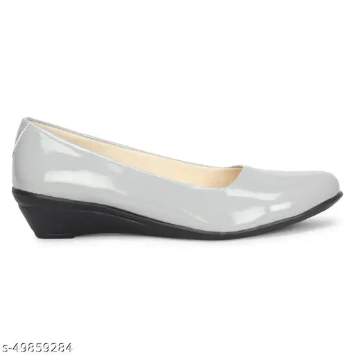 Patent leather slip-on Versatile Women's Bellies Ballerinas, solid Dhairya Collection from India (IND-4 to IND-8 available)
