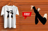 Trending printed polyester t-shirt for men with free short sleeves, ideal for casual wear
