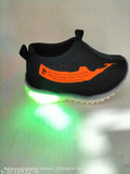 Teer orange foamed PVC slip-on light shoes for kids, 1 pair on display for ages 2-4 years