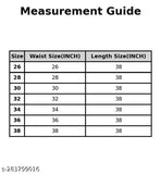 Girls and women's trousers. Size waist 29, length 38, available in regular, slim, and super skinny fits