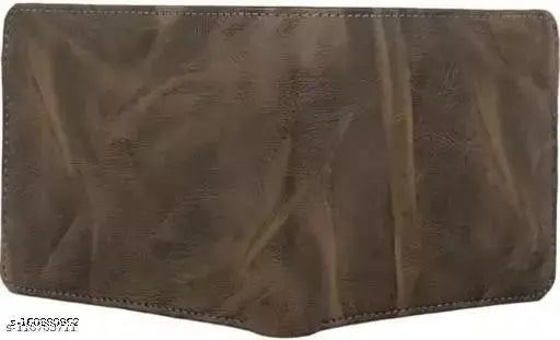 Trendy two-fold men's pocket wallet in faux leather/leatherette, textured net design. Three compartments, including four credit card slots, two secret pockets, two zip sections, and two currency compartments. Non-bulky (Height 9 cm), premium quality, handcrafted in India