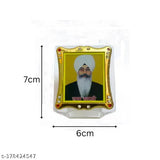 Religious idol figurine, 6 cm/7 cm Radha Swami Beas Guru Ji statue for car or home office, Indian art form