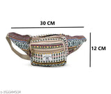 The image displays a multi-colored pouch with multiple pockets, designed in a boho style. It appears to be a handmade product featuring hemp fabric, and it's presented in various colors within a single package. The pack includes several small compartments suitable for carrying personal items, such as cards or keys. The image showcases the versatility of this accessory, which could serve multiple purposes from everyday use to running activities, catering to a diverse range of users