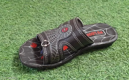 Synthetic chappals with Spiderman pattern, perfect for 4-4.5 year old boys, made in India