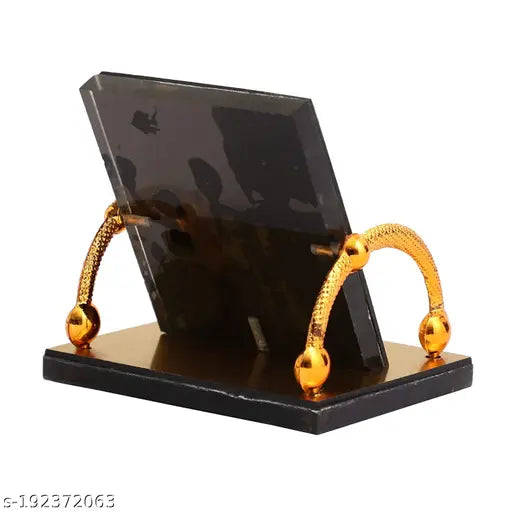 Golden color acrylic Laps of Luxury Ek Onkar Guru Nanak Jifor Car idol, suitable for car dashboards or home/office decor