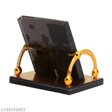 Golden color acrylic Laps of Luxury Ek Onkar Guru Nanak Jifor Car idol, suitable for car dashboards or home/office decor