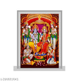 Multicolor Acrylic Ram Darbar idol for car dashboard, home decor, pooja room, study table, office desk