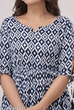 Rayon printed Neku women's anarkali kurti with three-quarter sleeves, featuring a vibrant Indian combo. Available in sizes XS-4XL